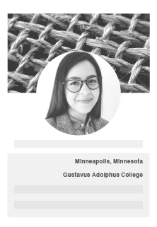 smart phone image with Sara Blinn on the screen